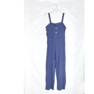 NWOT Derek Heart Blue Romper (Size: L)